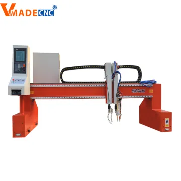 Double Flame Plasma Guns Cnc Gantry Cutter