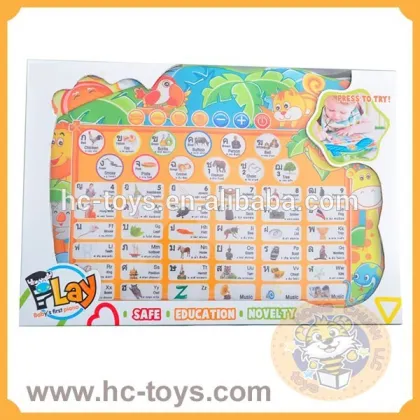 Kid's soft learning machine cloth learning machine,soft learning toys, different kinds of languages