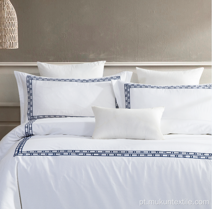Conjunto de cama branco conjunto de cama de hotel branco