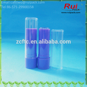 RUIPACK 5g purple lip cream tube with big cover, empty lip stick tube, lip balm tube