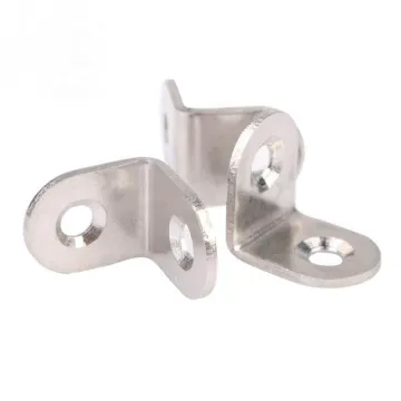 Black 4 Inch Small L Iron Brackets - Right Angle Factory Furniture Hardware
