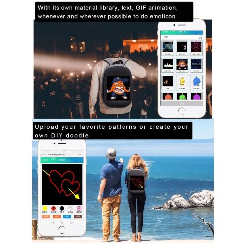 2G Mobile Outdoor Dynamic Backpack Led Display