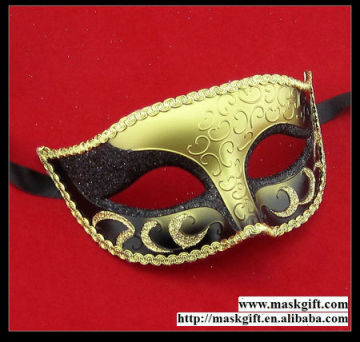 Hot Sell Eco-Friendly Black And Gold Wholesale Masquerade Masks