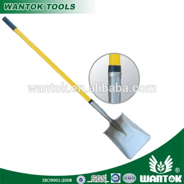 S519LS Square-point Shovel With long Fiberglass Handle