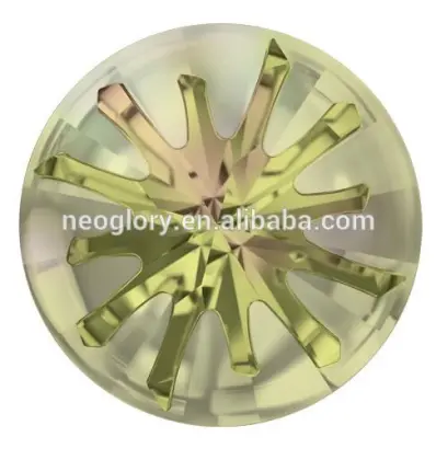 2016 New Sea Urchin Round Stone PF Golden Shadow Crystal From Swarovski