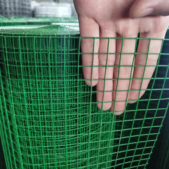 Durable 16 Gauge Green Vinyl Coated Welded Wire Fence