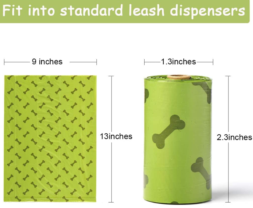 18 Refills Rolls Compostable Pet poop Bags