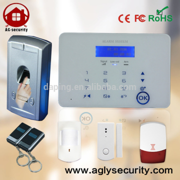433mhz 868mhz intelligent home gsm pstn alarm system with rechargeable motion sensor and wireless siren