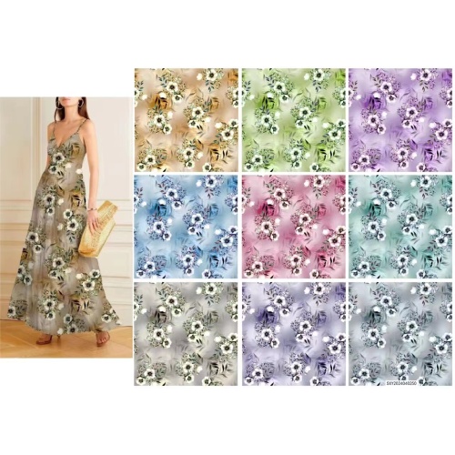 Fashion baru kain cetak digital rayon kapas