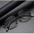 Gold Aviator Designer Eyewear Glasses Titanium Frames