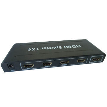 HDMI splitter 1-4, allow one HDMI device to be split to four HDMI compatible monitors or projectors