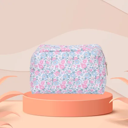 Metal zipper makeup bags