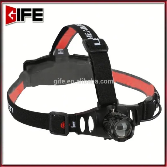 GF-8017 OEM Factory Supply Hiking Used Multi-functional Metal Long Beam headlamp 5000 lumens
