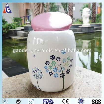 Big ceramic coffee bean sugar mason jar