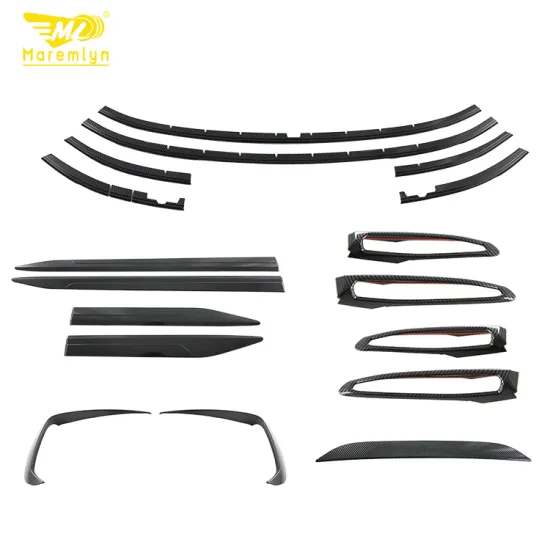 Maremlyn ABS Car Side Skirts Front Fog Lamp Trim for BYD Song Plus Champion Seal U