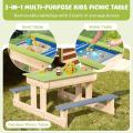 3 en 1 mesa de picnic para niños multipropósito