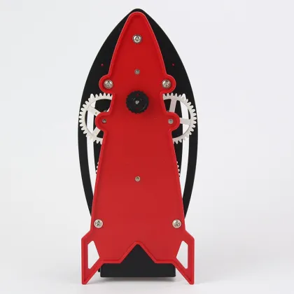 rocket clock gear clock plastic clock