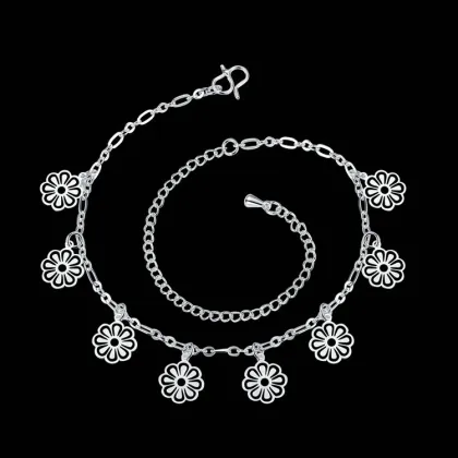 Jenia New Popular Jewellery Silver Plated Trend Handmade Anklet For Women
