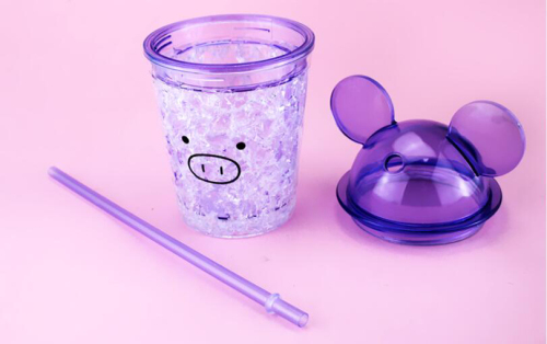 Plastic Water Bottle With Cute Cover