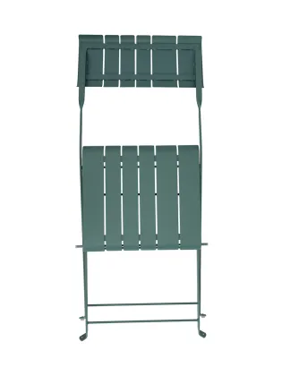 Outdoor Metal Folding Slatted Chair