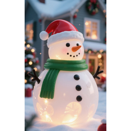 Christmas Outdoor Snowman Lamp