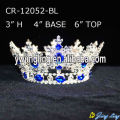 Rhinestone barato personalizado concurso rey coronas de plata