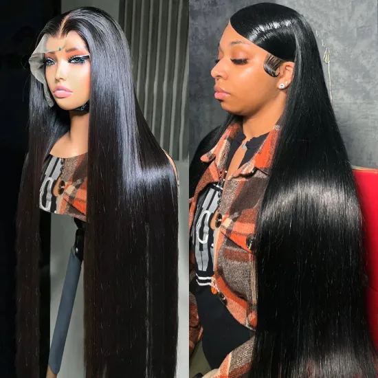 13x6 Swiss Lace Front Wig with Pre-Plucked Loose Deep Curly Hair