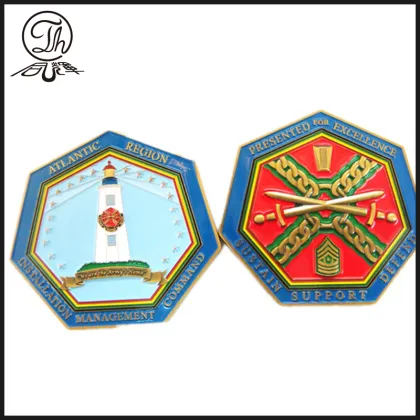 Hexagon Atlantic region challenge unit coin
