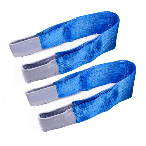 8 Ton 7M Or OEM Length 240MM Width Synthetic Eye And Eye 7T Webbing Lifting Belt Sling Blue Color Safety Factor 8:1 7:1 6:1