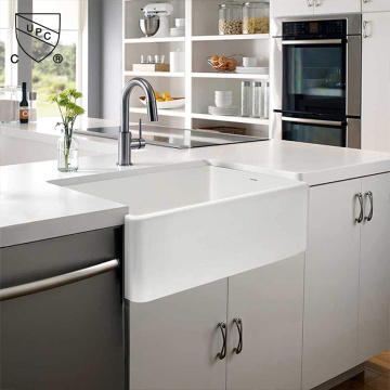 Custom 33 inch White Farmhouse Sink Vanity for Kitchen and Bathroom