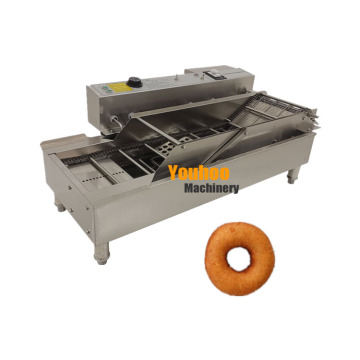 Industrial Continuous Gas Electric Donut Frying Machine for 4 Rows of Fried Donuts