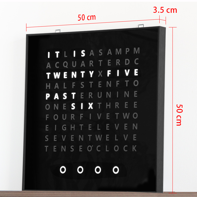 Cheetie Cp37l Digital Word Clock - Free Sample Unique Design Led Text ...