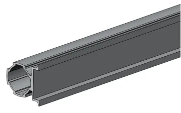 Easy Assembly High Quality Retain Edge Aluminum Profile Pipe For Karakuri System
