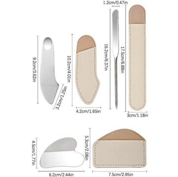 Stainless Steel Art Makeup Palette with Spatula