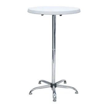 Adjustable Bar Table with Stainless Steel Legs