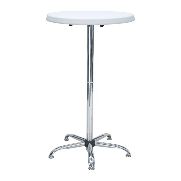 Adjustable Bar Table with Stainless Steel Legs
