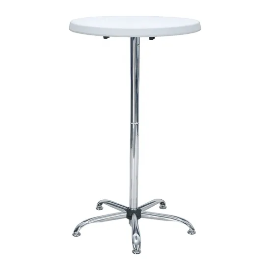 Adjustable Bar Table with Stainless Steel Legs