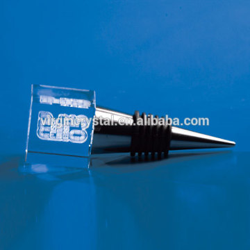 Wholesale custom clear Crystal wine Bottle Stopper For wedding favors