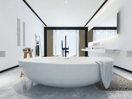 YEEHO Nueva Tendencia Grifo de Pie Monomando para Ducha Independiente