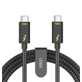 Iquax USB C إلى كابل الشحن السريع C-C