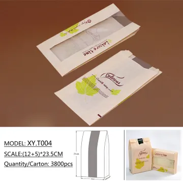 Stand up Kraft paper bag for bread packing