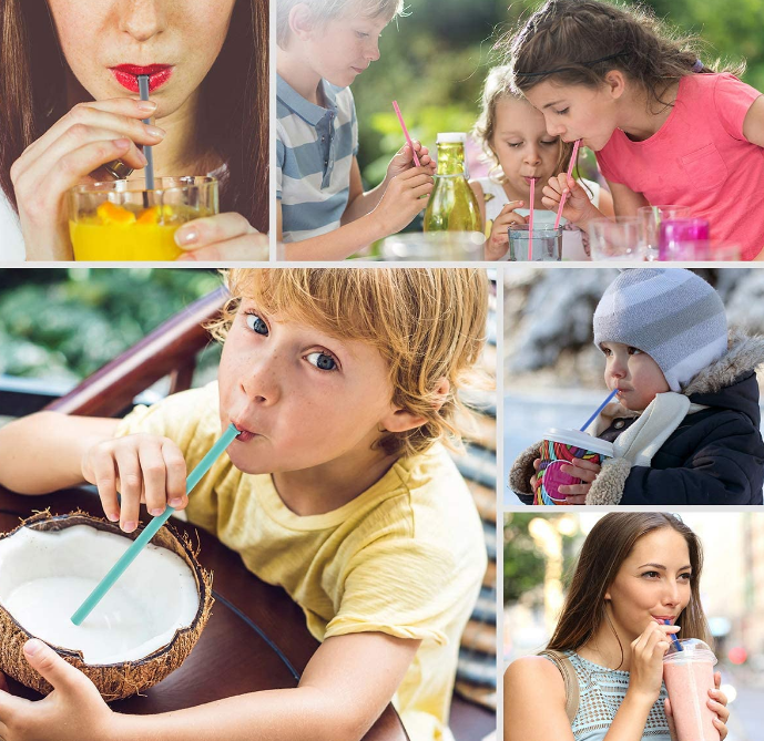 Silicone Openable Straws