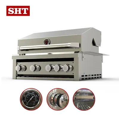 Luxury Easy Clean Stainless Steel Built in Natural Barbecue Gas Grill for Party