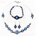 Hematite Set Blue Jewelry