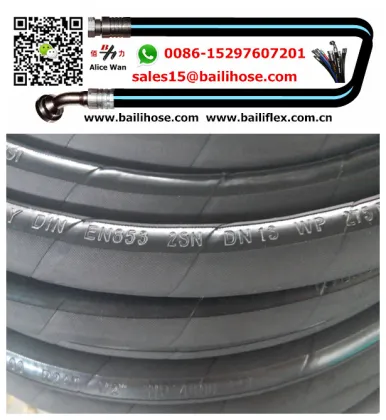 manuli hydraulic hose, manguera hidraulica , steel wire braided hydraulic