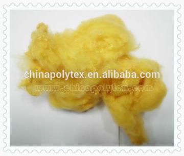 China wholesale dope dyed polyester staple fiber ,recycled polyester staple fiber filling HCS 7d ,15d padding use