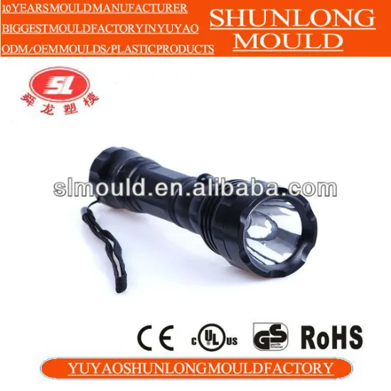 Shunlong plastic led flashlight injection mould making