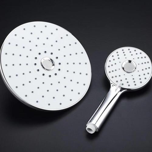 White big rain handheald rainfall shower head