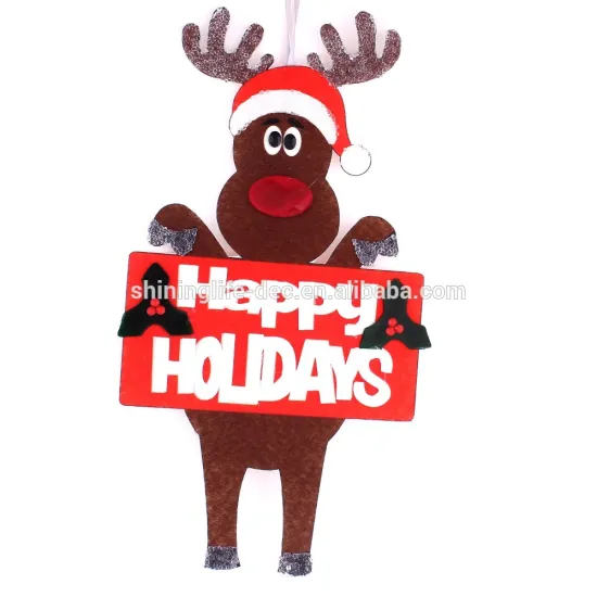 happy holidays christmas decoration the deer