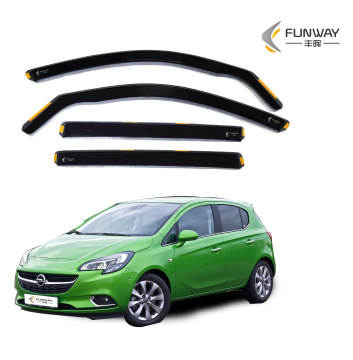 Sun Vent Visor Weather Rain Shield Door Visor Wind Deflector for Vauxhall Corsa D/E 2006-2019 5 Door